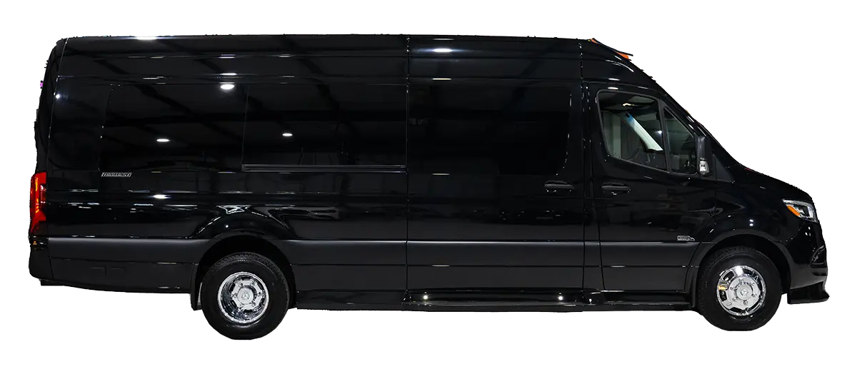Black Sprinter Van Party Bus Rental Houston 3