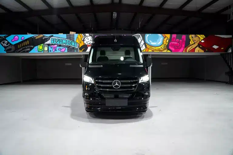 Black Sprinter Van Party Bus for rent Houston 11